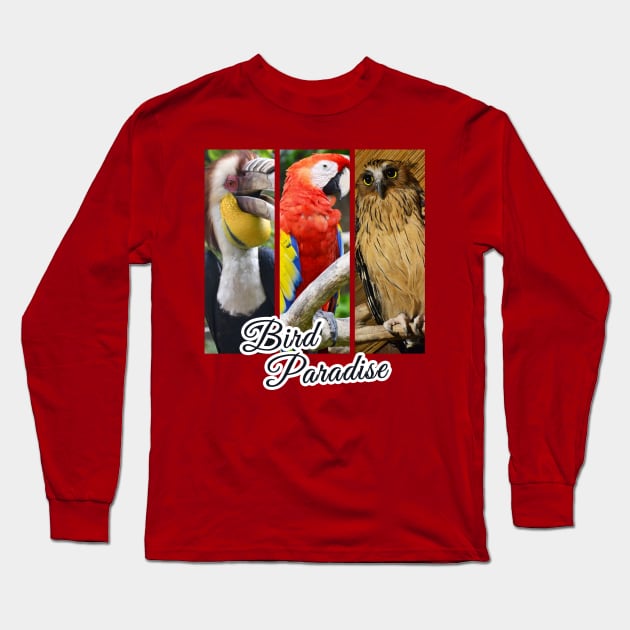 Bird Paradise Long Sleeve T-Shirt by Dearly Mu